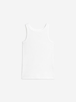 Rib Tank Top – White – Women – ARKET GB | Arket UK