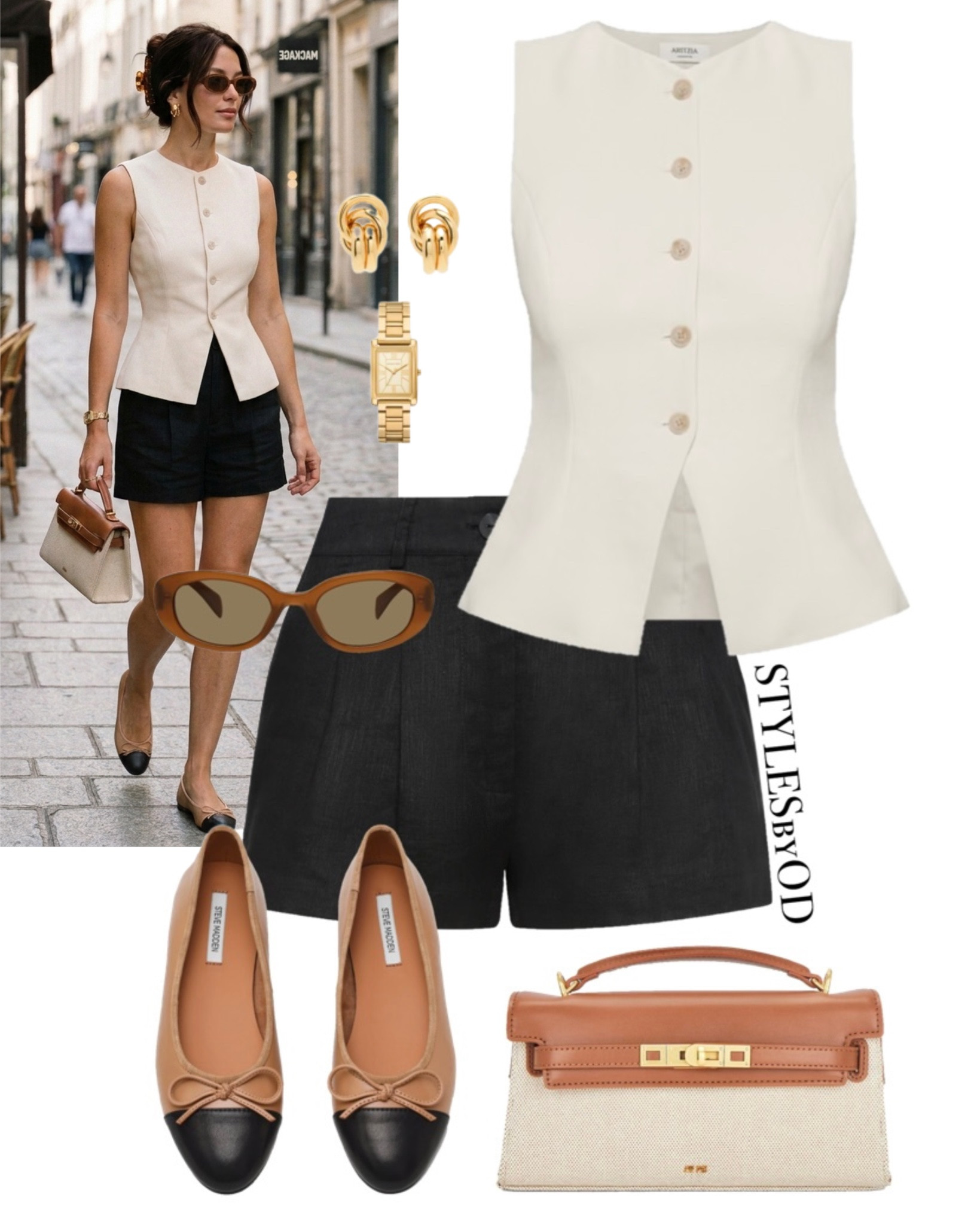 The ultimate European chic summer uniform☕️🤎

From structured vests to classic ballet flats, this look is the perfect balance of polished and effortless. Consider this your fail-proof foundation for daily city strolls, coffee dates, and late summer travel. Parisians-inspired style made simple✨

#LTKfashion 

Corporate style, daily casual outfit ideas, simple neutral style, clean and minimal chic everyday wear, timeless old money aesthetic

#LTKstyletip #LTKsummer #LTKshoes #LTKbag #LTKsale #LTKeurope #LTKFashionMonth #LTKworkwear