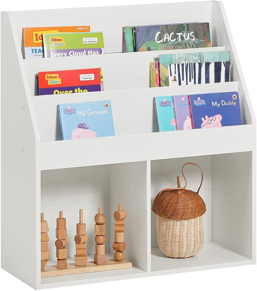 SoBuy KMB01-W Bibliothèque pour enfants, support de rangement, blanc | Amazon (CA)