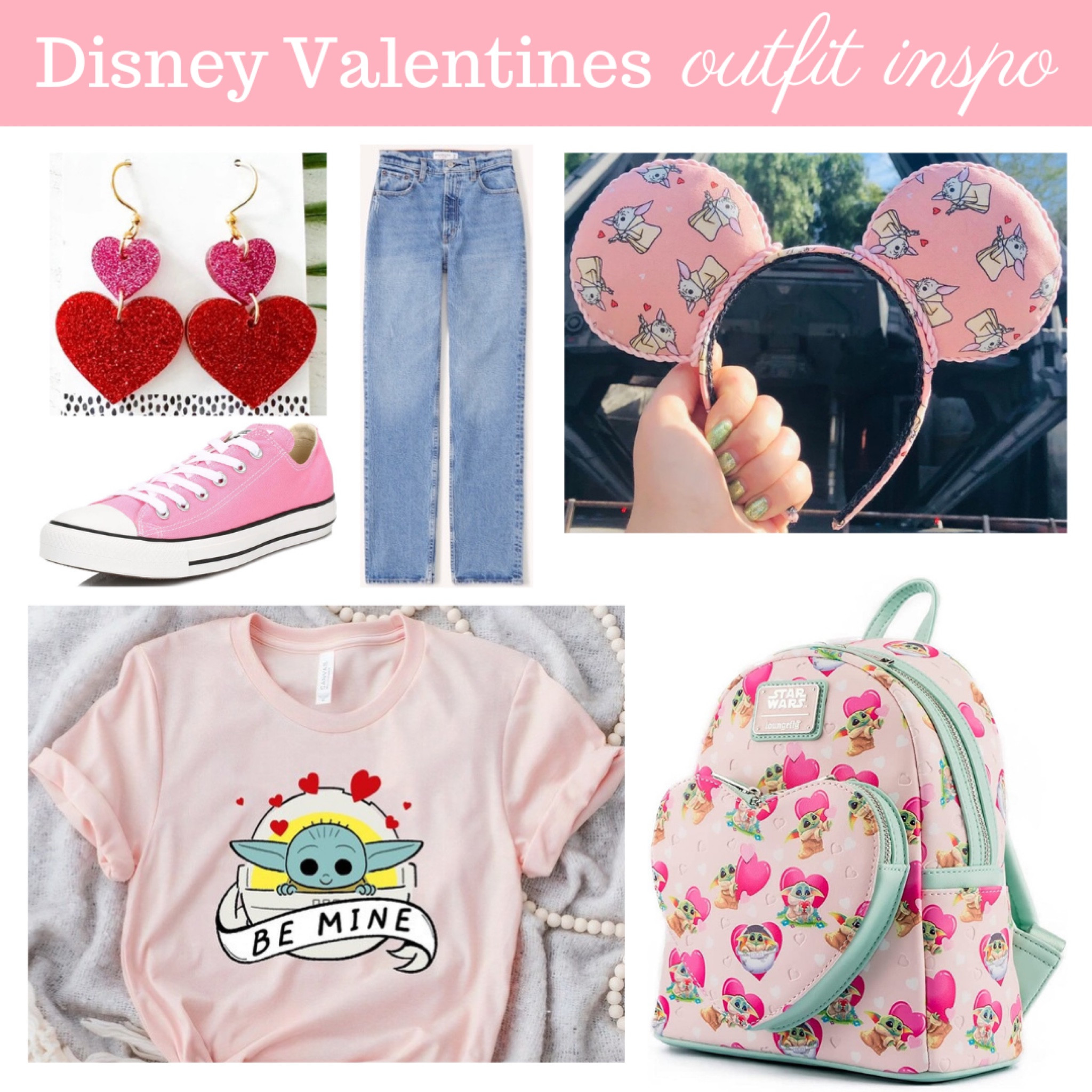 Grogu Valentines outfit idea perfect for a day in Disneys Galaxy’s Edge

#disney #disneyworld #valentinesday #valentines #valentinesoutfit

#LTKstyletip #LTKfamily #LTKunder50