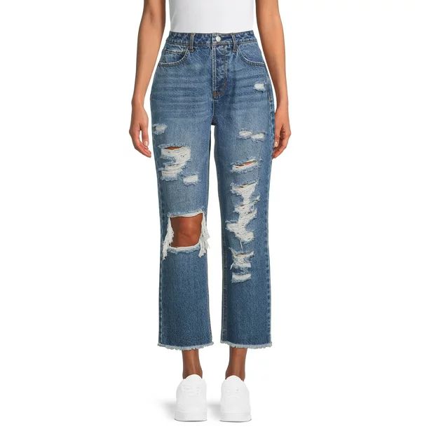 Vanilla Star 90's Boyfriend Jeans - Walmart.com | Walmart (US)