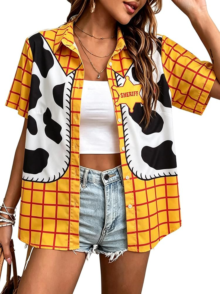 Magical Shirts You've Got A Friend in Me Outfits Women Funny Western Cowboy Button Up Tops | Amazon (US)