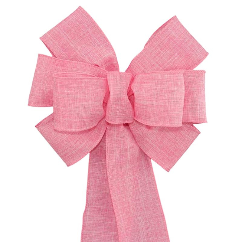Pink Rustic Wreath Bow - Spring Easter Bow by Package Perfect Bows – Made in USA (8 inch bow) | Amazon (US)