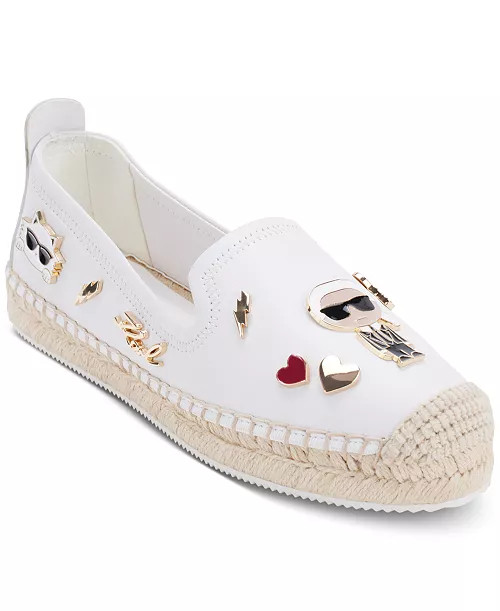 Women's Michaela Embellished Slip-On Espadrille Flats | Macy's
