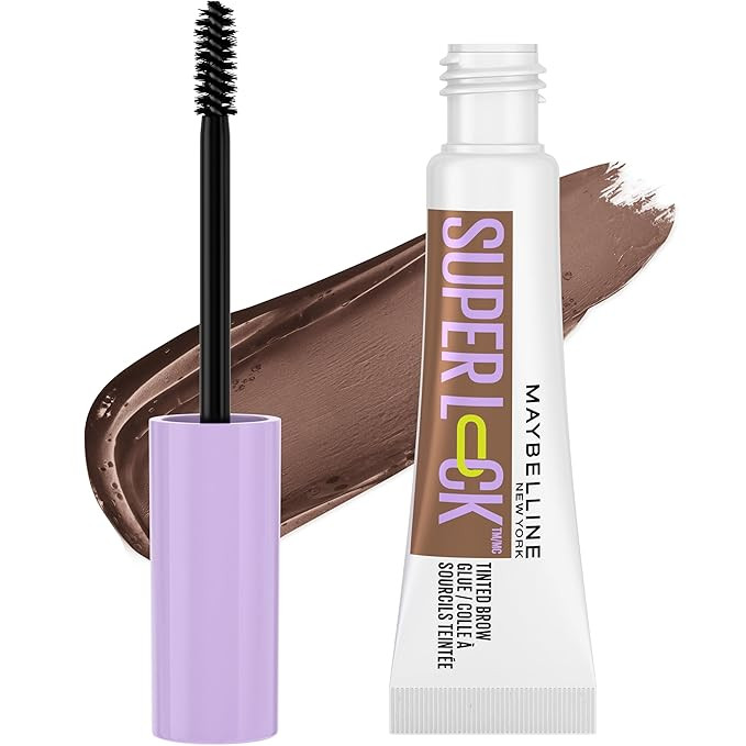 Maybelline Super Lock Brow Glue Eyebrow Gel, Lightweight and Waterproof Tinted Brow Gel For Up To... | Amazon (US)