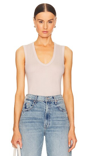 Essential U Tank in Raffia | Revolve Clothing (Global)