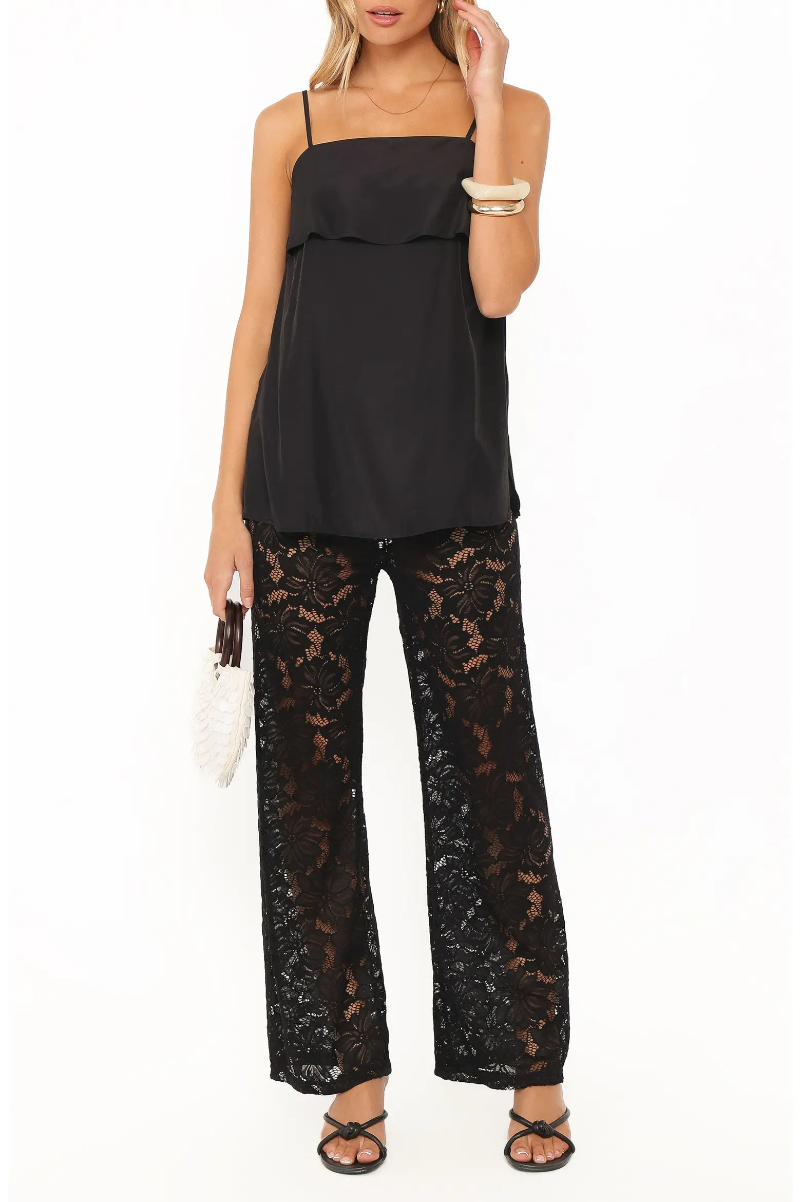 Petal & Pup Ethel Lace 2-Piece Camisole and Wide Leg Pants Set (Women) | Nordstrom | Nordstrom
