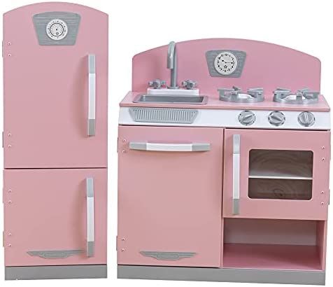 KidKraft Pink Retro Kitchen and Refrigerator | Amazon (CA)