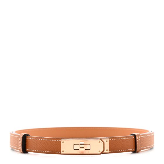 Epsom Kelly Belt Gold | FASHIONPHILE (US)