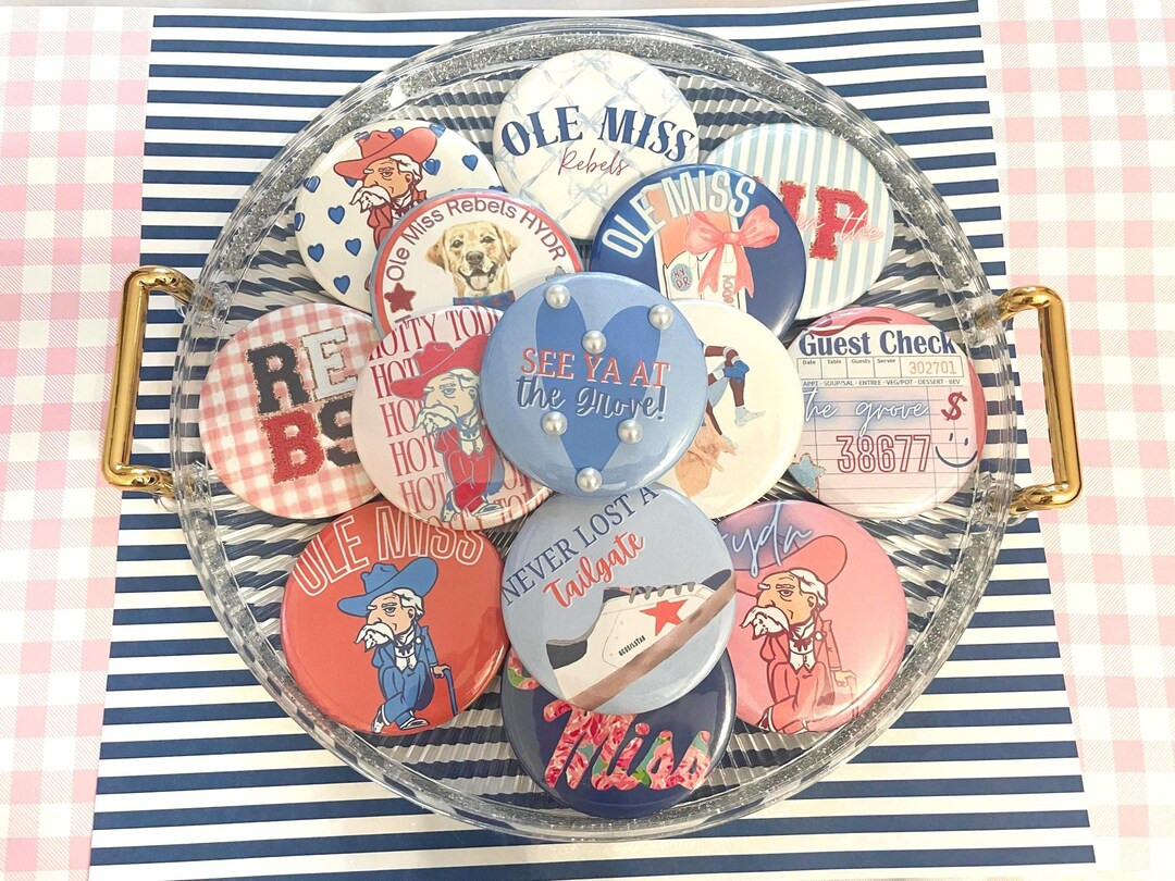 Ole Miss Gameday Button Pins - Etsy | Etsy (US)
