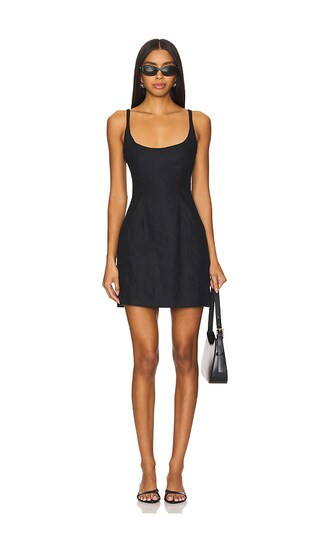Sanne Mini Dress in Black | Revolve Clothing (Global)