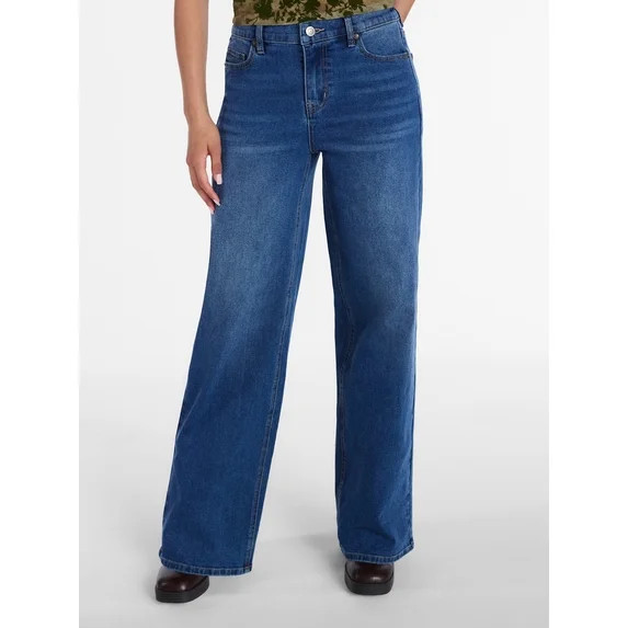 Madden NYC Women\u2019s Ultra 90\u2019s Straight Leg Jeans, 32\u201d Inseam, Sizes XXS-XXL | Walmart (US)