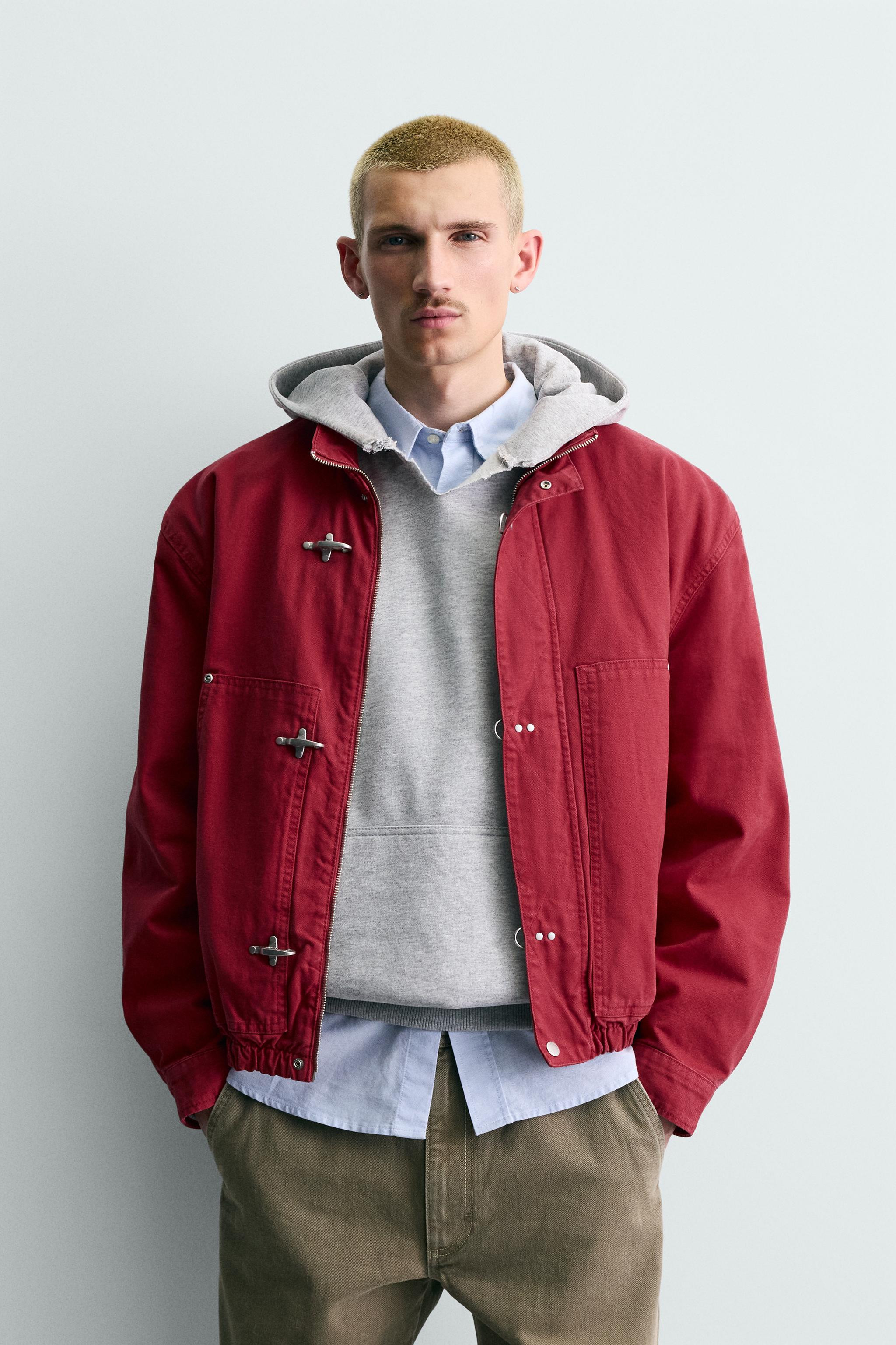 CROPPED FIT JACKET WITH FIREMAN CLASP | Zara UK