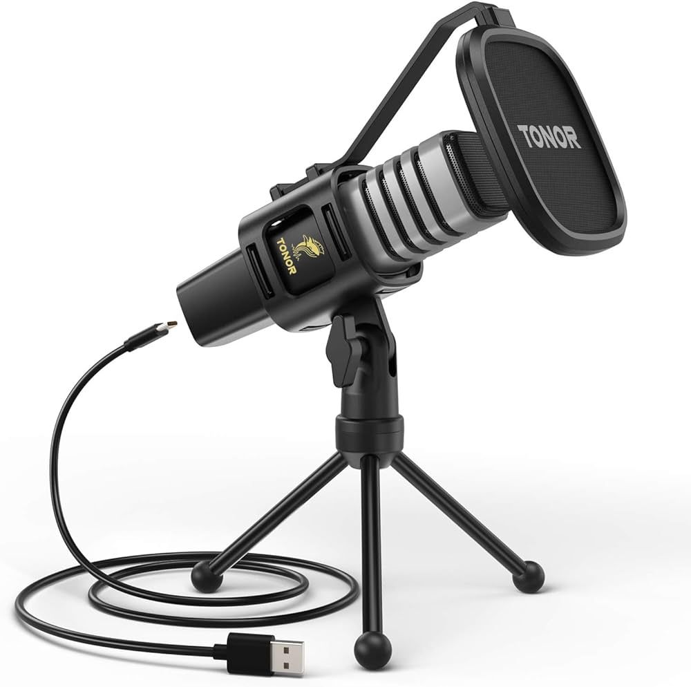 USB Microphone, TONOR Cardioid Condenser Computer PC Mic with Tripod Stand, Pop Filter, Shock Mou... | Amazon (US)