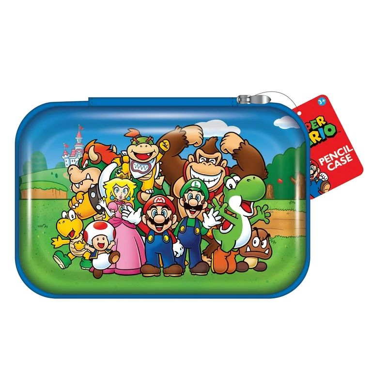 Nintendo Super Mario Brothers Multicolor Zipper Pencil Case, 8.5-inches Wide by 5-inches Long | Walmart (US)