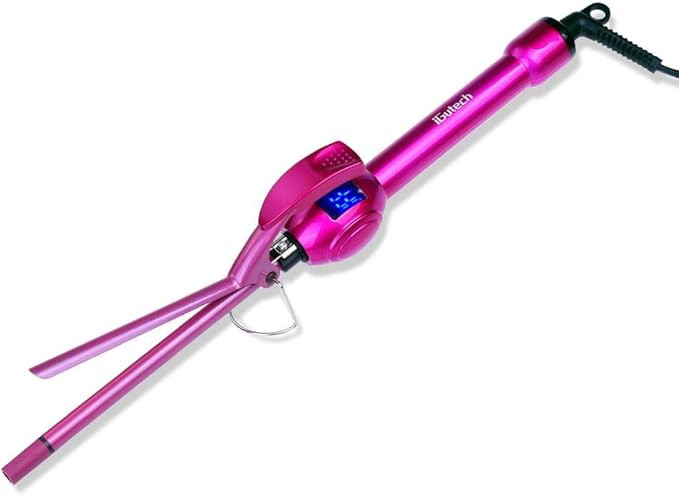 9mm Curling Iron Hair Curler,3/8 Inch Small Barrel Curling Iron Ceramic for Long & Short Hair | Amazon (US)
