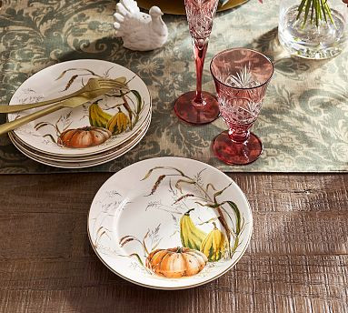 Bedford Harvest Gourd Stoneware Salad Plates - Set of 4 | Pottery Barn (US)