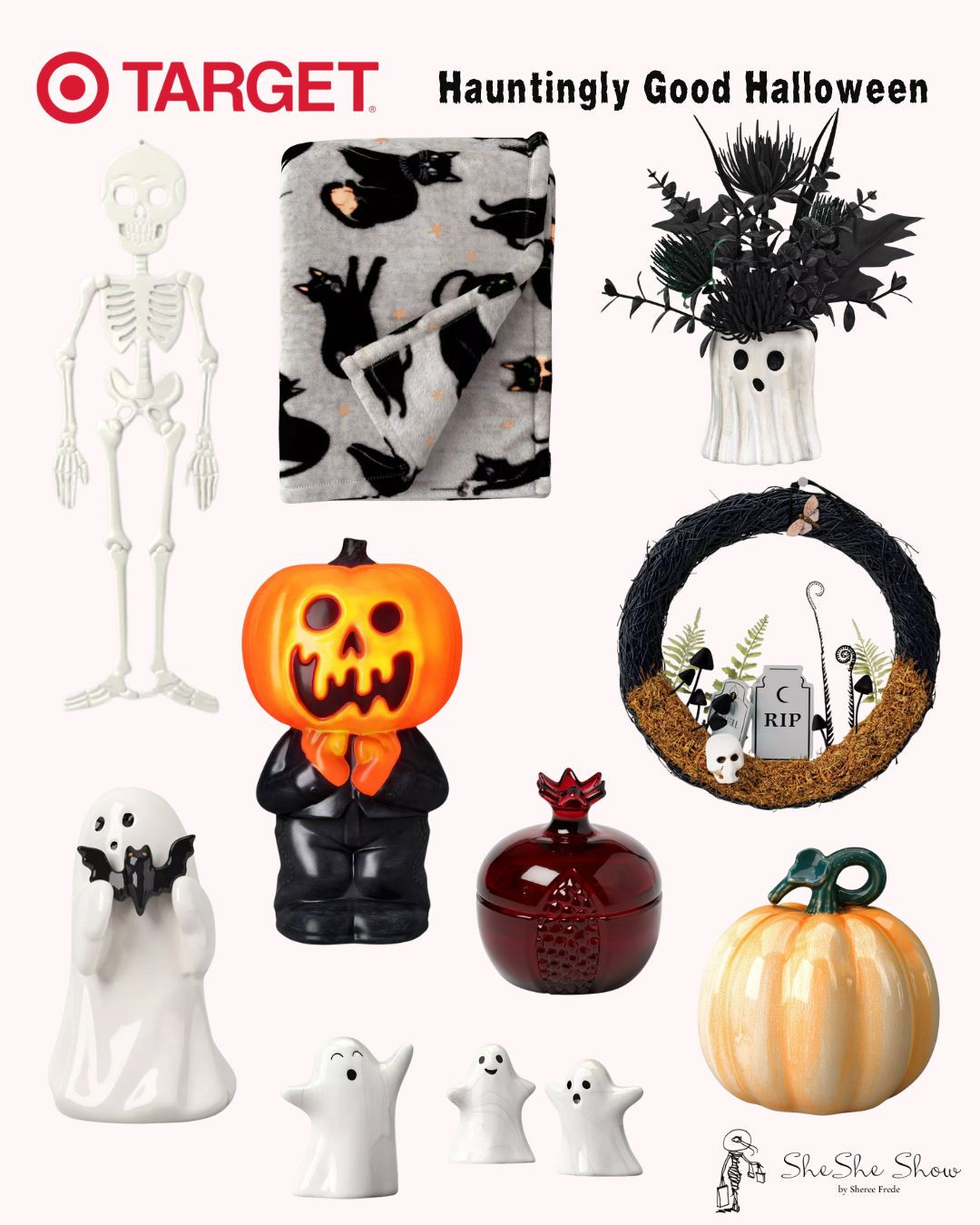  Halloween Decor 
Skeletons, pumpkins dried flowers, 
Ghost & Goblins
 

#LTKHome #LTKSeasonal