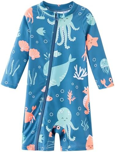 UMELOK Baby Boy Swimsuit UPF 50+ Sun Protection Rash Guard Swimwear | Amazon (US)