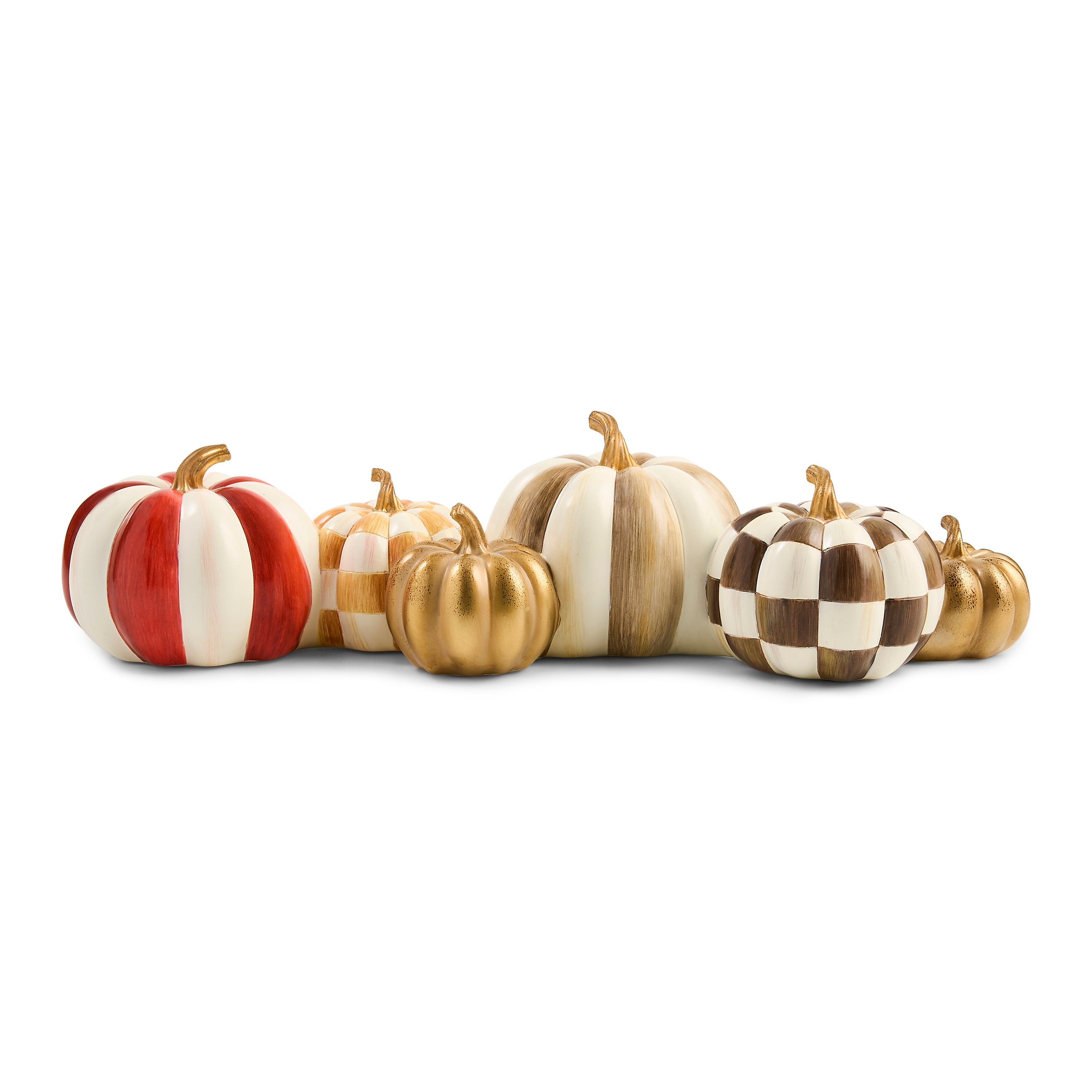 MacKenzie-Childs Harvest Glow Pumpkin Cluster Figurine | MacKenzie-Childs