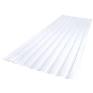 26 in. x 6 ft. Corrugated Polycarbonate Roof Panel in Clear | The Home Depot