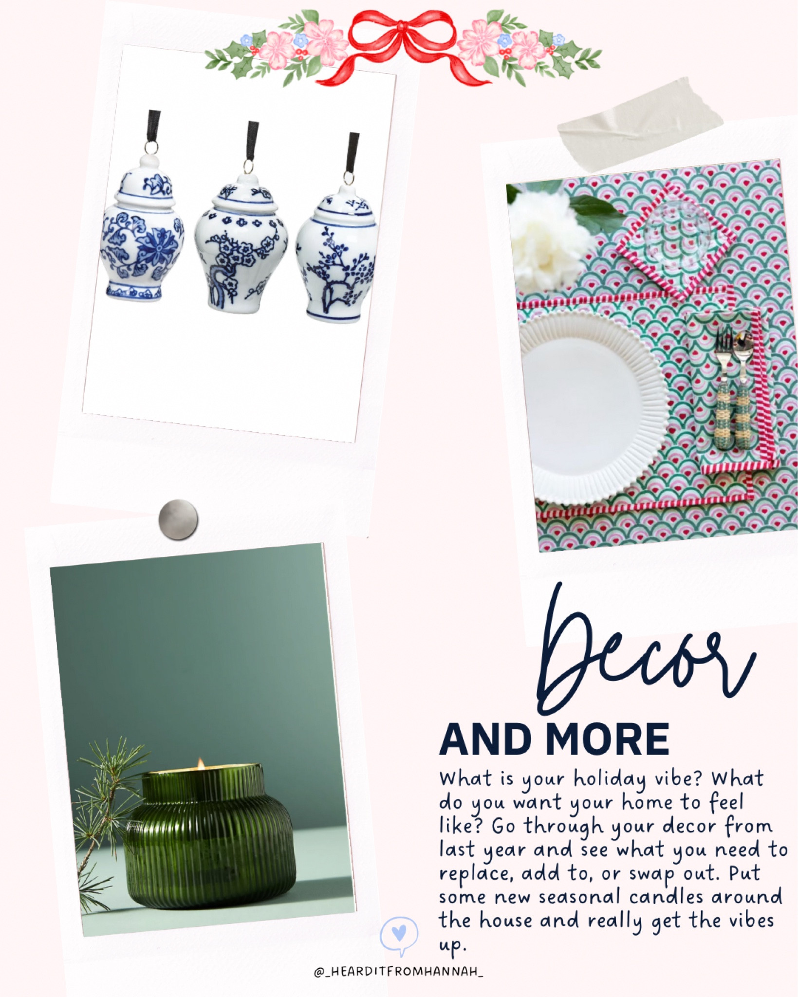 Christmas decorations are so fun! They let you create the holiday feeling that you want in your house. Here is a round up of everything I’m
Loving from Christmas candles to ornaments and wreaths. It’s a colorful Christmas. Grand millennial Christmas. Anthropologie Christmas. 

#LTKHoliday #LTKSeasonal #LTKHome