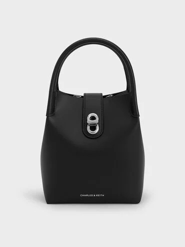 Noir Aubrielle Bucket Bag | CHARLES & KEITH | Charles & Keith US