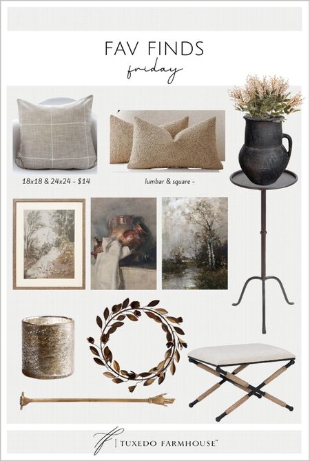 My favorite home decor finds this week. 

Pillows, fall decor, fall art, accent tables, candles, pottery vases

#LTKhome #LTKSeasonal #LTKfindsunder50