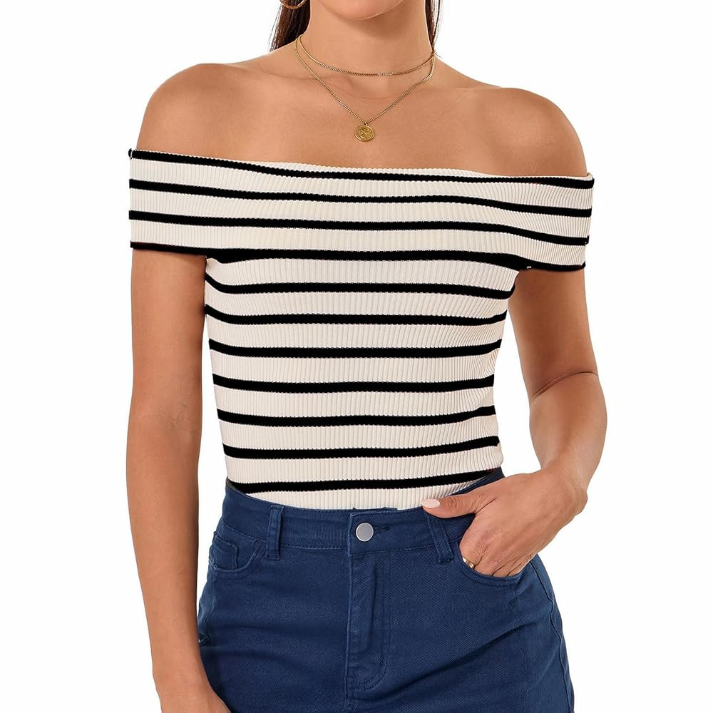Betu Wome Tank Top Ribbed Knit Sleeveless Fitted Crop Shirts | Amazon (US)
