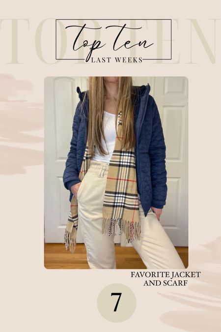 Navy jacket comes in several colors. I love fleece lining even in the pockets! So good.
Burberry inspired scarf is so good.




#LTKFind #LTKunder50 #LTKtravel