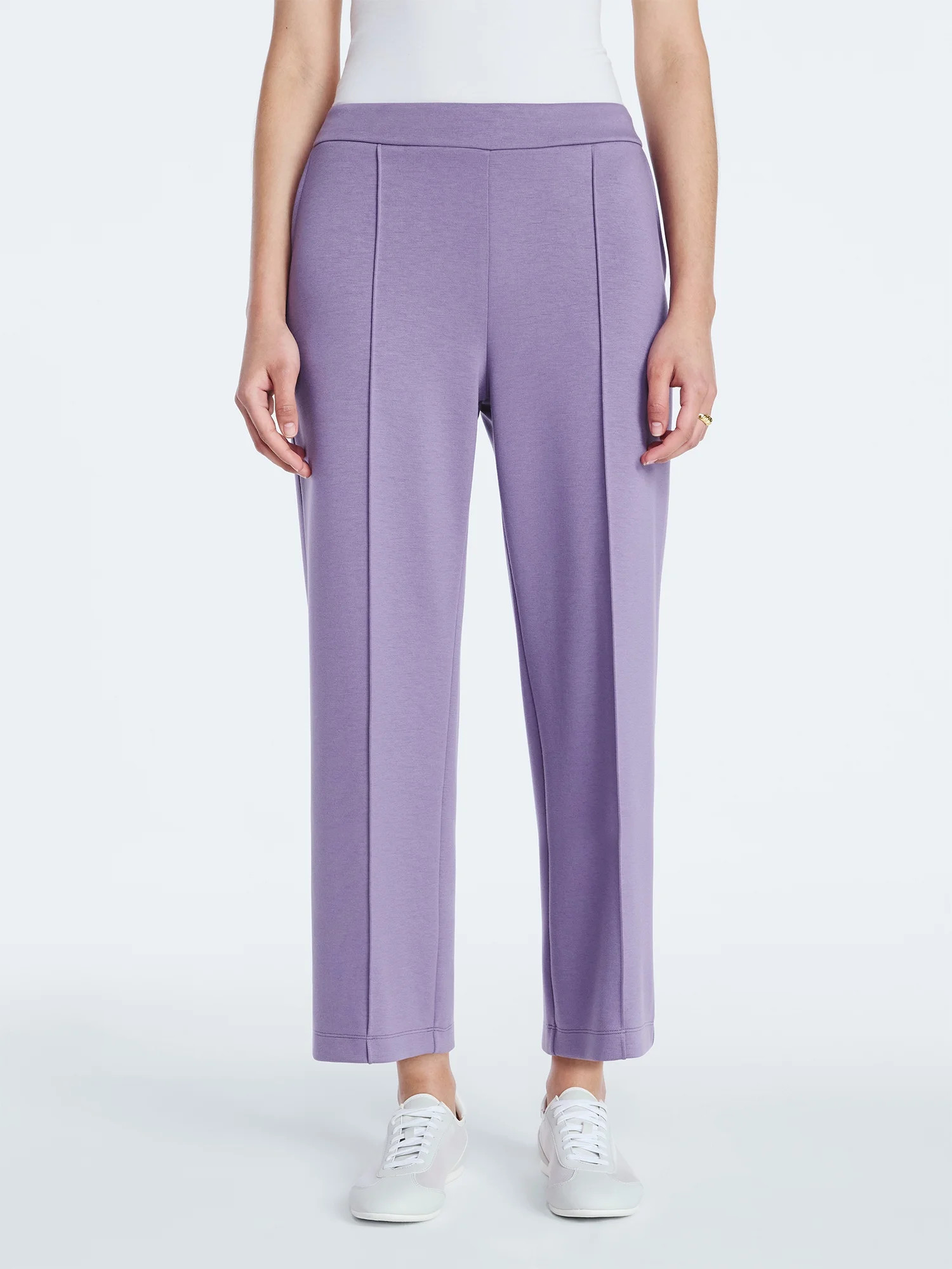 Scoop Women's and Women's Plus New Scubaknit Cropped Pants, Sizes XS-4X | Walmart (US)
