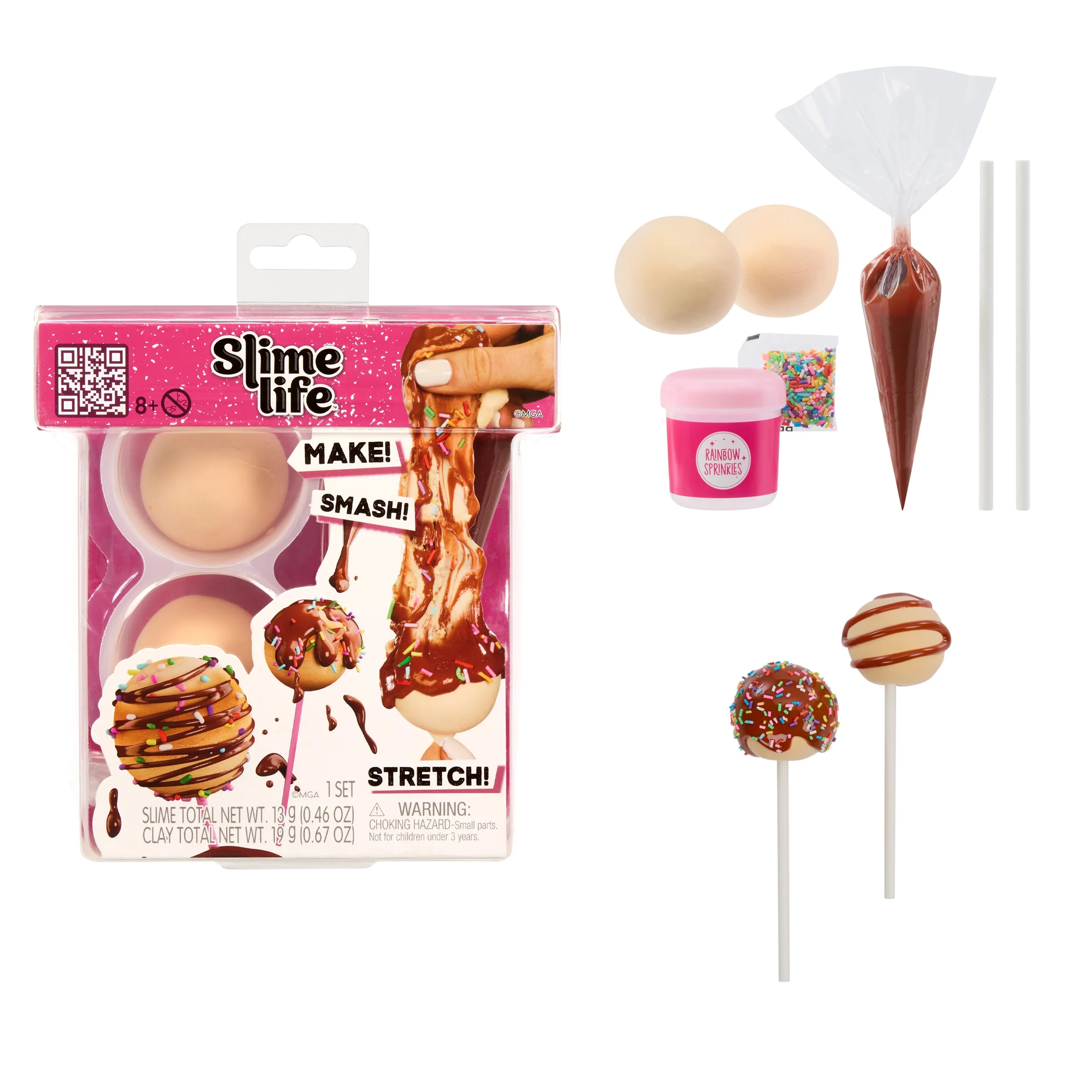 Slime Life Cake Pop DIY Slime Kit - Unboxing Ingredients to Make, Smash, and Stretch Your Food Sl... | Walmart (US)