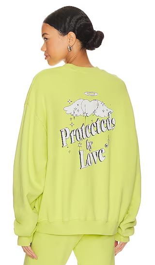 Protected By Love Crewneck in Radiant Yellow | Revolve Clothing (Global)