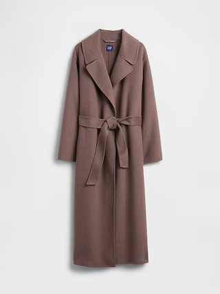 Wool-Blend Wrap Coat | Gap (US)