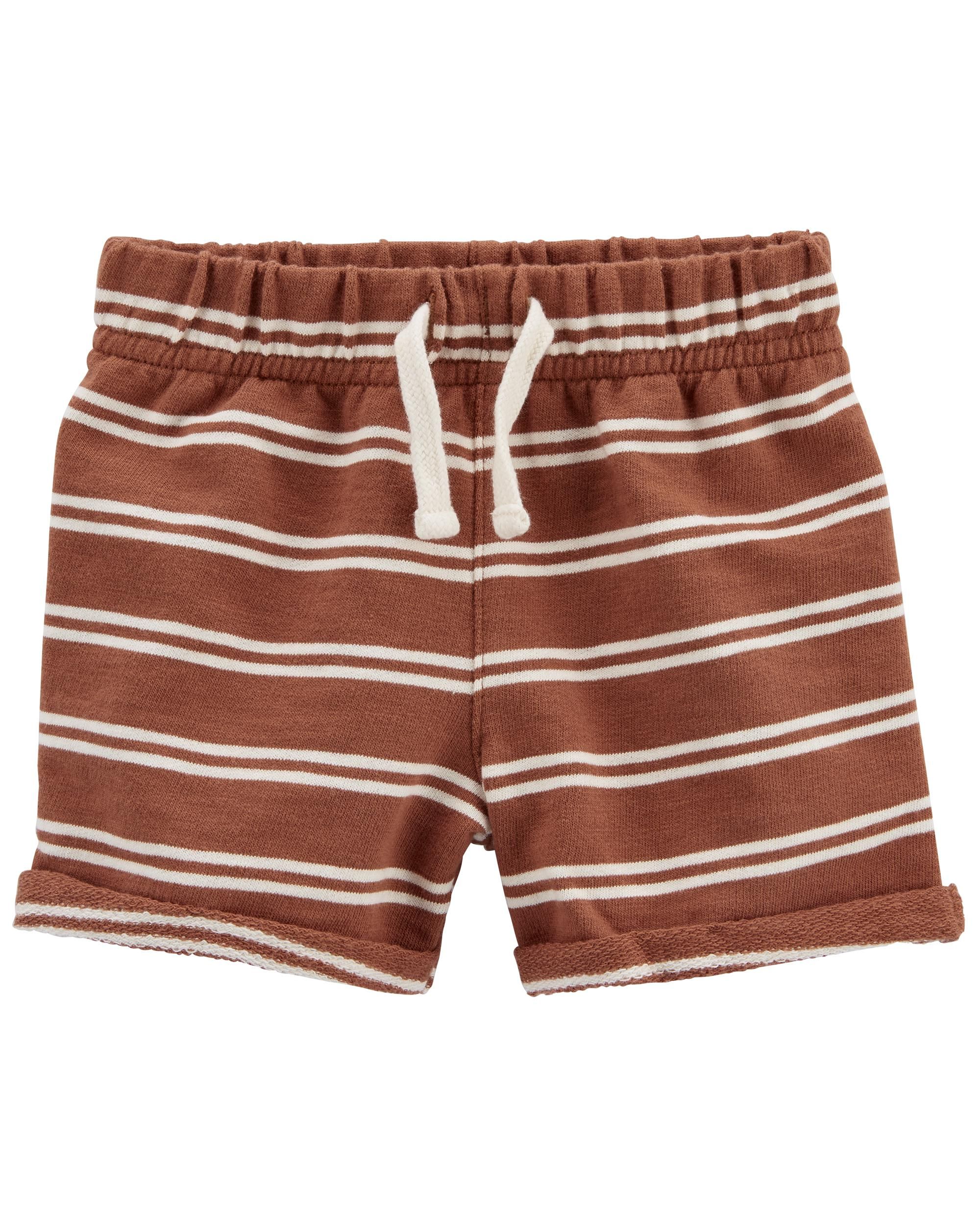 Baby Striped Pull-On Cotton Shorts | Carter's