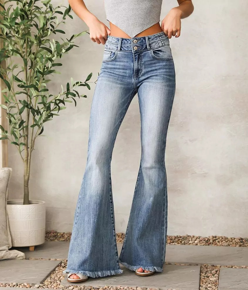 Signature High Rise Super Flare Jean | Buckle