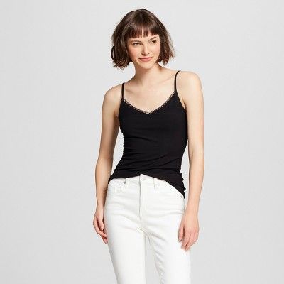 Women's Any Day Ribbed Lace Cami - A New Day™ | Target