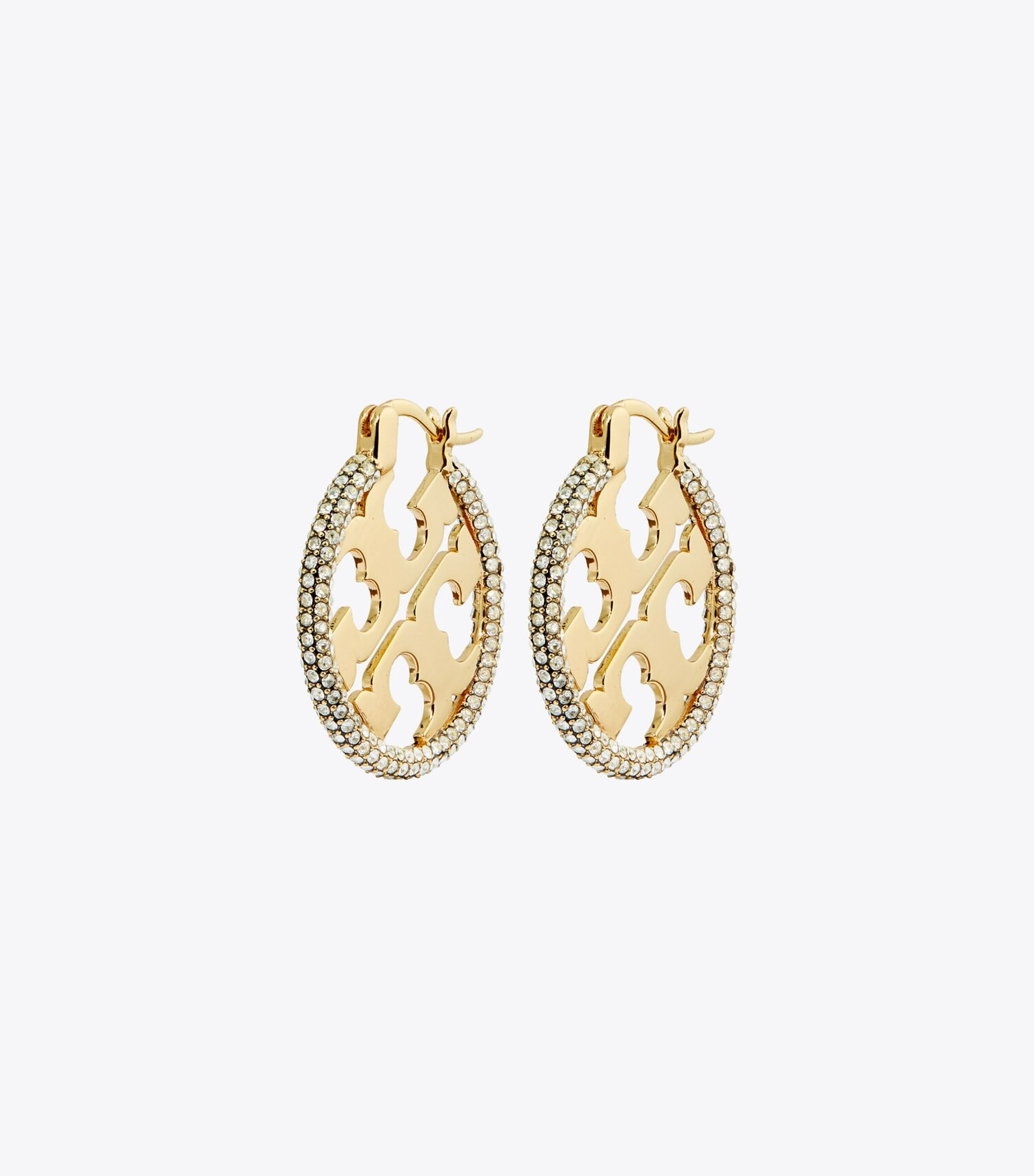 Miller Pavé Hoop Earring: Women's Designer Earrings | Tory Burch | Tory Burch (US)