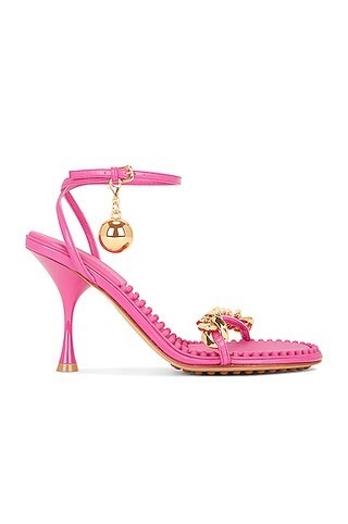 Bottega Veneta Dot Ankle Strap Sandals in Pink | FWRD 