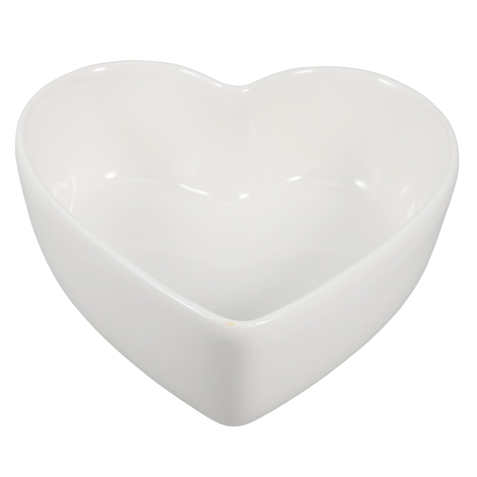 LIGIGWASH Heart Shaped Candy Bowl White Porcelain Dessert Serving Dish 5.7 Inch Cute Candy Dish f... | Amazon (CA)
