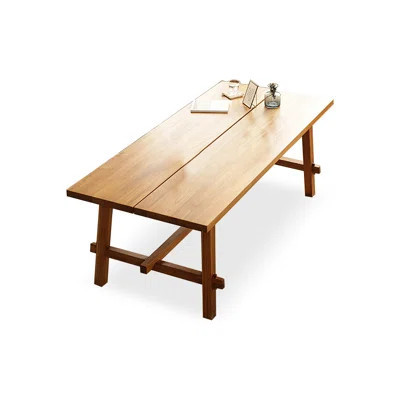 Brown Rectangular Solid Wood Dining Table | Wayfair North America