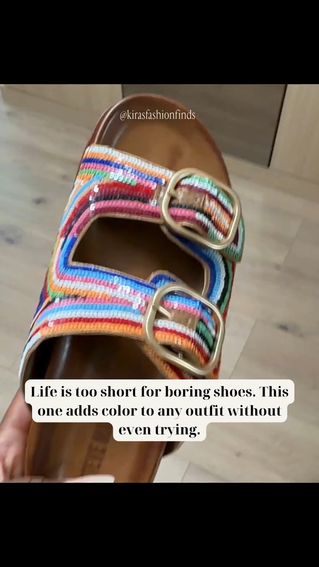 Hi Babes 

Scroll to shop the sandals everyone will ask about 🌈

These colorful beaded buckle sandals instantly make even the simplest outfit feel fun and elevated. The mix of vibrant tones, woven texture, and statement gold hardware gives them that designer-inspired look while still being easy to wear every day. Throw these on with denim, linen sets, vacation dresses, or even a basic white outfit and they completely transform the vibe.

Perfect for vacations, beach days, brunch, resort outfits, casual summer looks, or adding a pop of color to neutral outfits.

Tap to get the details before these sell out ✨

colorful sandals, statement sandals women, vacation shoes, resort wear accessories, summer sandals outfit, colorful fashion finds, designer inspired sandals, beach vacation outfit ideas, elevated casual style, woven sandals women, trendy summer shoes, colorful accessories aesthetic

Follow me on Instagram and YouTube @kirasfashionfinds

#LTKShoeCrush #VacationStyle #SummerFashion