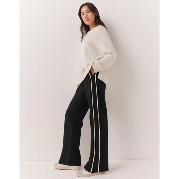 Double Side Stripe Jersey Trousers | The White Company (UK)