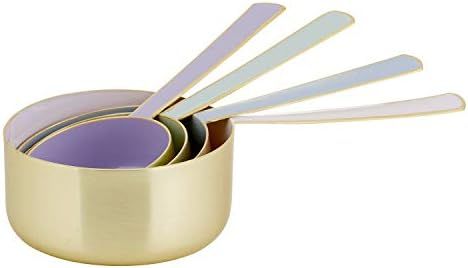 Creative Brands 47th & Main Measuring Cup Set, 4-Pieces, Pastel Multi & Gold | Amazon (US)