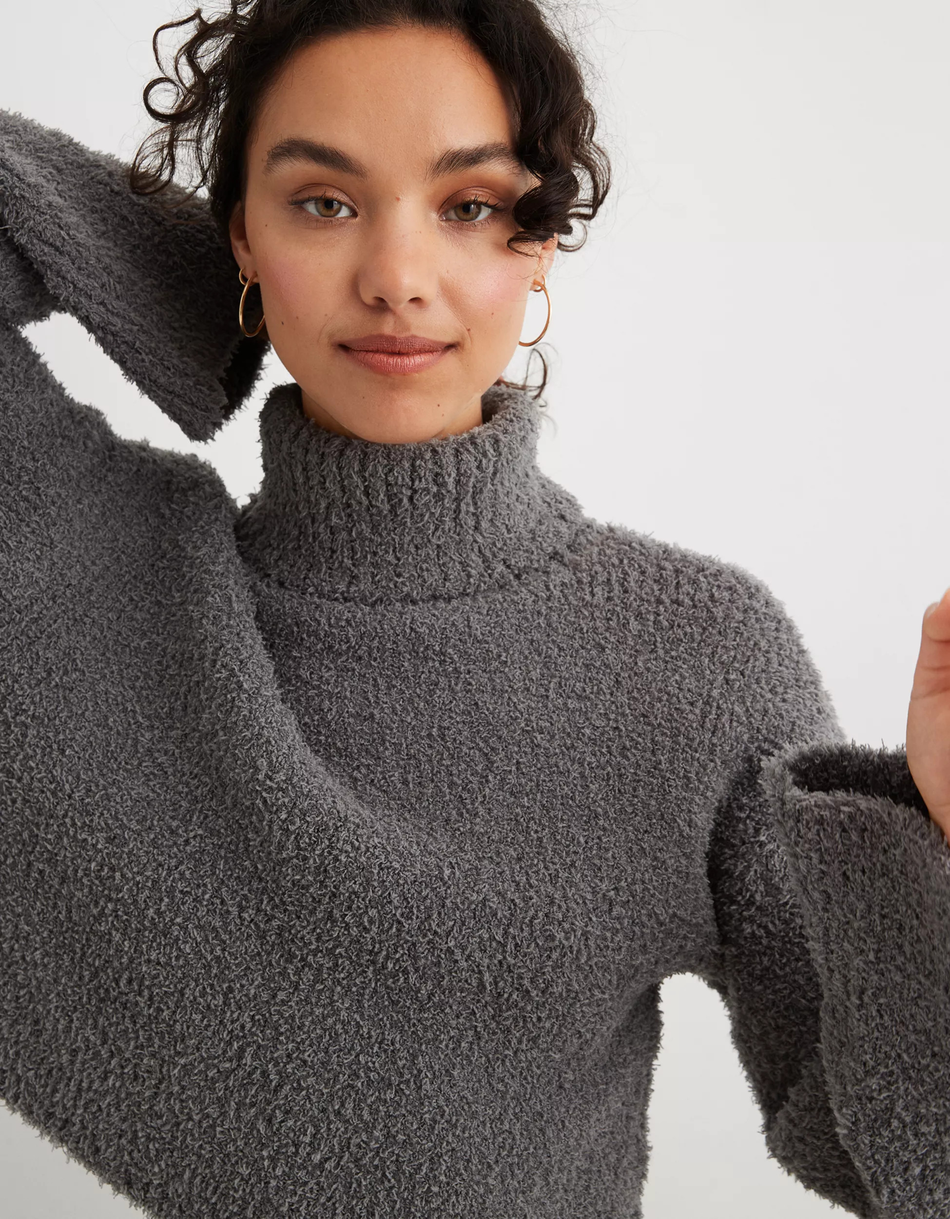 Aerie Marshmallow Turtleneck Sweater | Aerie