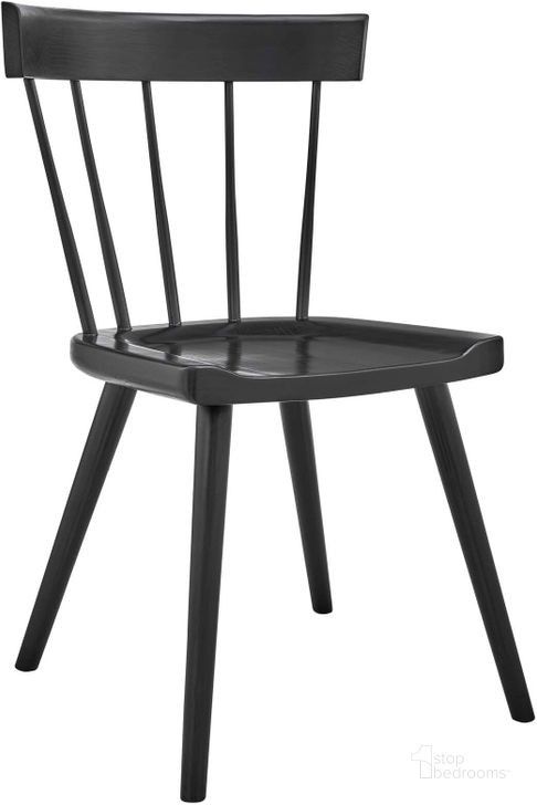 Sutter Wood Dining Side Chair In Black | 1stopbedrooms