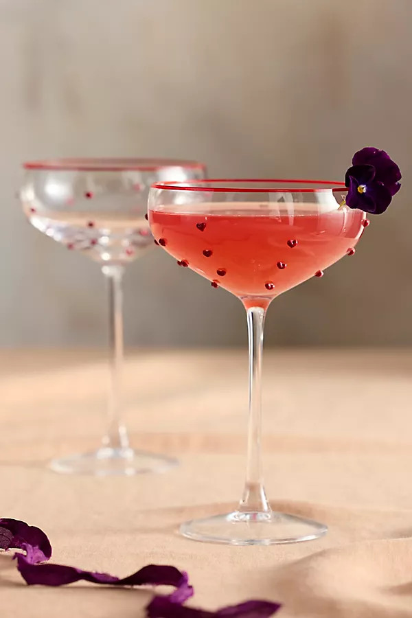 Heart Confetti Coupes, Set of 2 | Anthropologie (US)