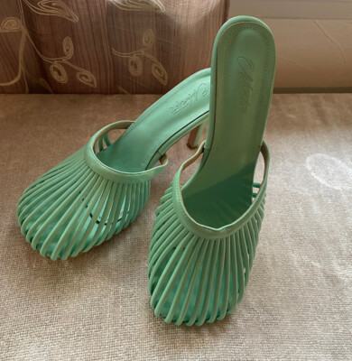 The Ekhator Label Shoes Women Size 10 Green Noma Lottie Baskets Green Slip On  | eBay | eBay US