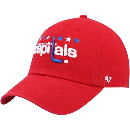 Men s 47 Red Washington Capitals Clean Up Adjustable Hat - OSFA | Walmart (US)
