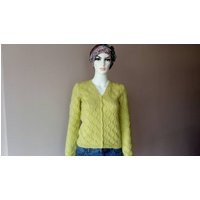 Women's Green Cardigan. Hand Knit Sweater. Hand Knitted Clothing. Knits | Etsy (US)